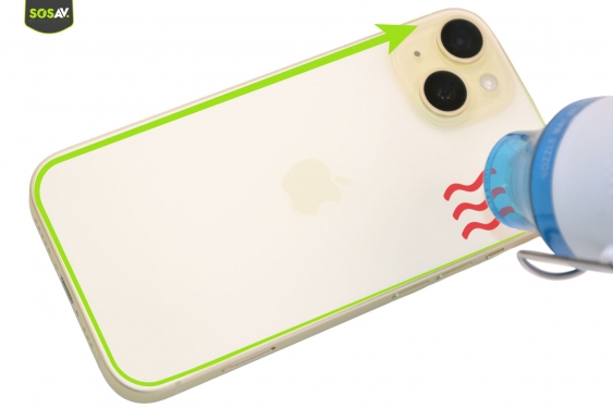 Guide photos remplacement ecran seul iPhone 15 (Etape 2 - image 2)