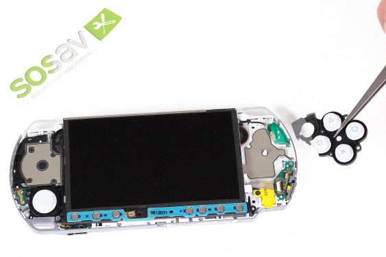 Guide photos remplacement nappe r (boutons d'action) PSP 3000 (Etape 13 - image 4)