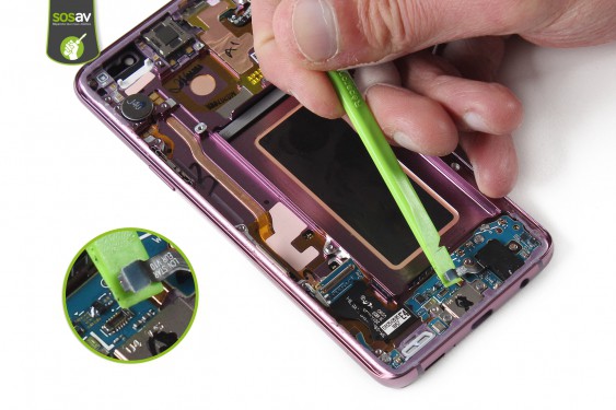 Guide photos remplacement connecteur de charge Galaxy S9 (Etape 29 - image 2)