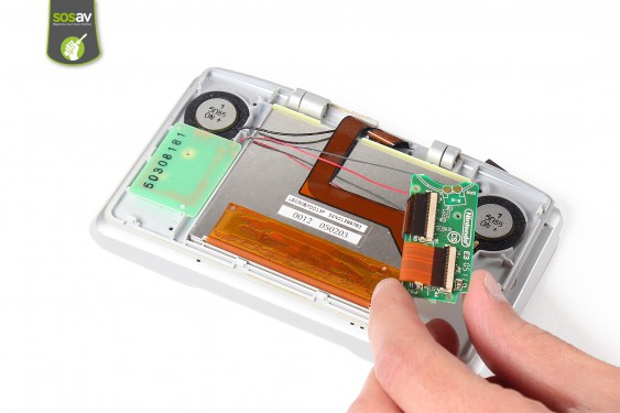 Guide photos remplacement nappe de liaison de la partie supérieure Nintendo DS (Etape 24 - image 3)