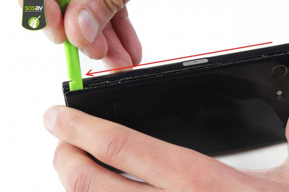 Guide photos remplacement nappe boutons volume, power & apn Xperia X Compact (Etape 4 - image 2)