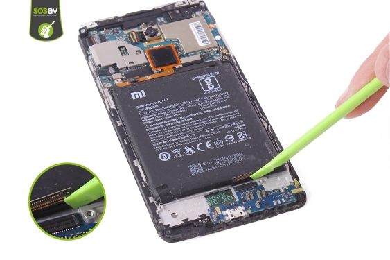 Guide photos remplacement connecteur de charge Redmi Note 4X (Etape 12 - image 2)