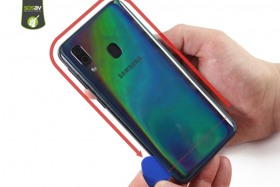 Guide photos remplacement haut-parleur interne Galaxy A40 (Etape 6 - image 2)