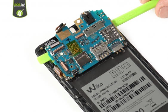 Guide photos remplacement nappe de liaison connecteur de charge Wiko Rainbow Lite 4G  (Etape 17 - image 3)