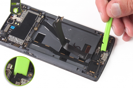 Guide photos remplacement connecteur de charge OnePlus One (Etape 15 - image 1)