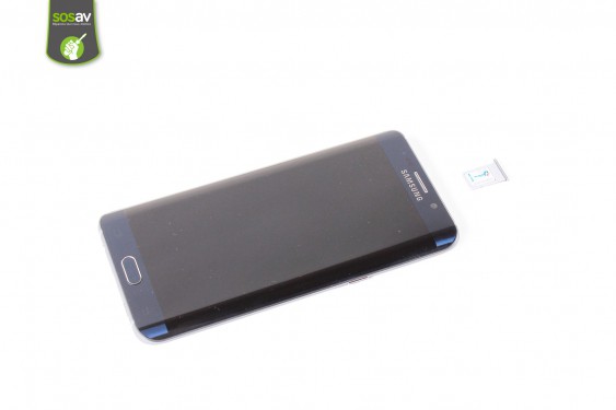 Guide photos remplacement tiroir sim Samsung Galaxy S6 Edge + (Etape 3 - image 1)