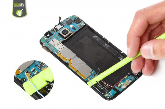 Guide photos remplacement connecteur de charge Samsung Galaxy S6 (Etape 14 - image 2)
