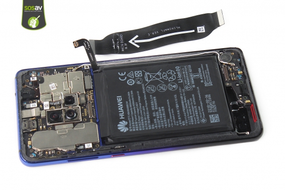 Guide photos remplacement nappe de liaison connecteur de charge Huawei Mate 20 (Etape 13 - image 1)
