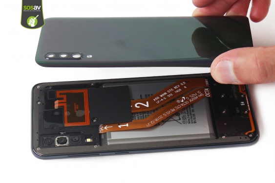 Guide photos remplacement nappe de liaison connecteur de charge Galaxy A50 (Etape 6 - image 4)