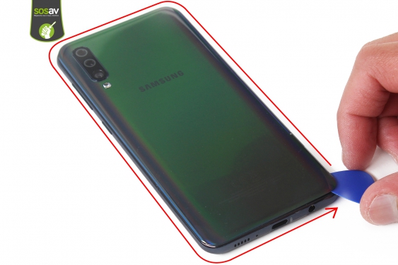 Guide photos remplacement vitre arrière Galaxy A50 (Etape 6 - image 1)