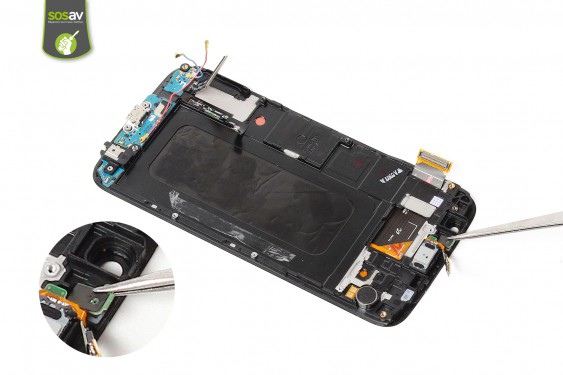 Guide photos remplacement haut-parleur interne/led infrarouge Samsung Galaxy S6 (Etape 16 - image 1)