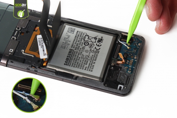 Guide photos remplacement connecteur de charge + lecteur sim Galaxy A80 (Etape 12 - image 1)