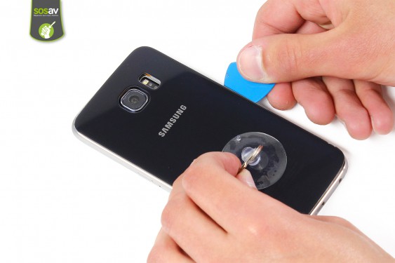 Guide photos remplacement câble d'interconnexion wifi Samsung Galaxy S6 (Etape 2 - image 4)