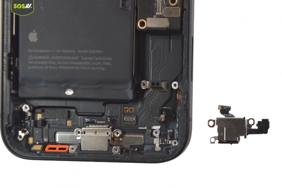Guide photos remplacement connecteur de charge iPhone 16e (Etape 9 - image 4)