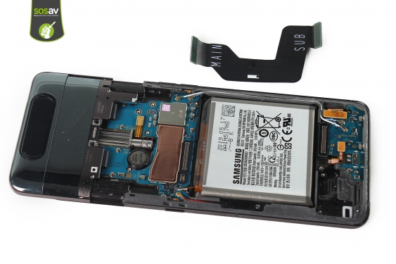 Guide photos remplacement nappe de liaison connecteur de charge Galaxy A80 (Etape 15 - image 1)