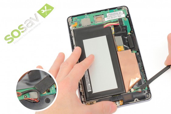 Guide photos remplacement connecteur de charge Nexus 7 1ère Génération (Etape 5 - image 1)