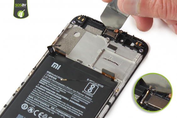 Guide photos remplacement haut-parleur interne Xiaomi Mi A1 (Etape 18 - image 1)