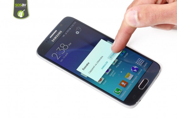 Guide photos remplacement vitre arrière Samsung Galaxy S6 (Etape 1 - image 3)