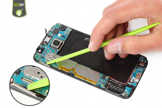 Guide photos remplacement connecteur de charge Samsung Galaxy S6 (Etape 12 - image 4)