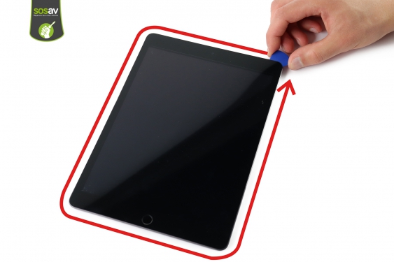 Guide photos remplacement vitre tactile & bouton home iPad 7 (2019) (Etape 3 - image 3)