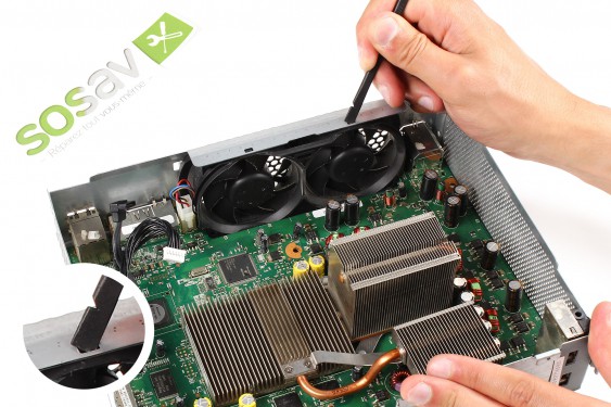 Guide photos remplacement bloc ventilateurs Xbox 360 (Etape 36 - image 2)