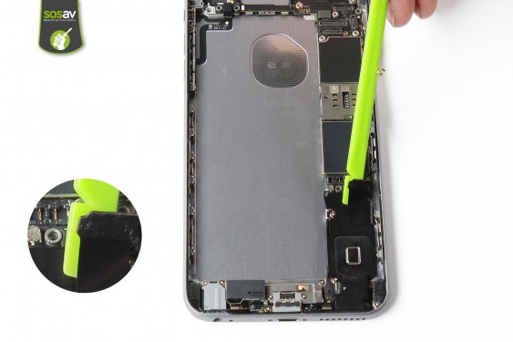 Guide photos remplacement nappe power / flash / micro externe iPhone 6S Plus (Etape 32 - image 3)