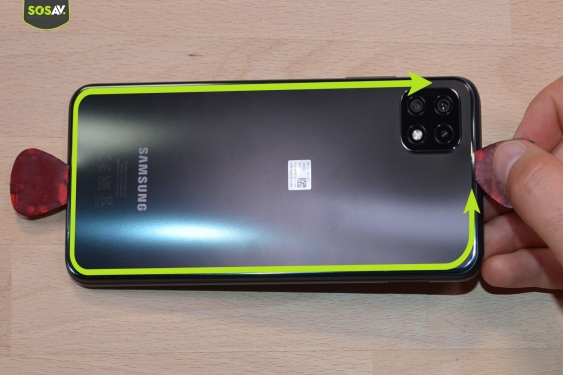Guide photos remplacement vitre arrière Galaxy A22 (5G) (Etape 5 - image 1)