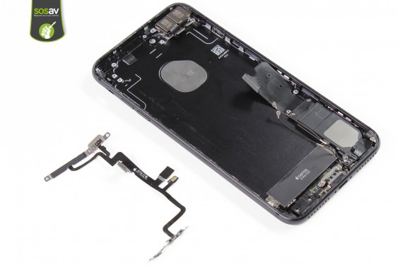 Guide photos remplacement nappe power, vibreur, volume, flash et micro externe iPhone 7 Plus (Etape 36 - image 1)