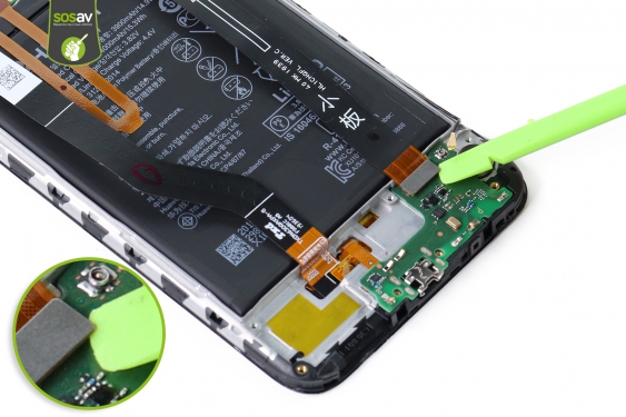 Guide photos remplacement connecteur de charge Huawei Y7 2019 (Etape 12 - image 3)