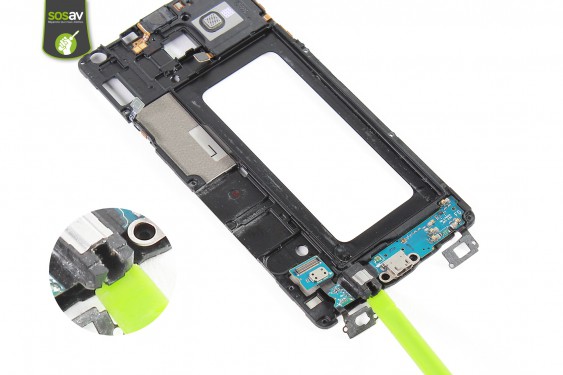 Guide photos remplacement nappe connecteur de charge Samsung Galaxy A7 (Etape 37 - image 2)