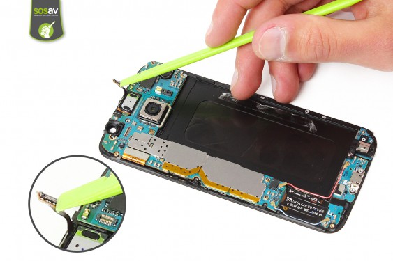 Guide photos remplacement connecteur de charge Samsung Galaxy S6 (Etape 12 - image 2)