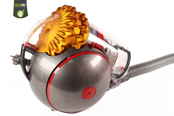 Guide photos remplacement bouton allumage (plastique rouge) Aspirateur Dyson Cinetic Big Ball 2 (Etape 2 - image 1)