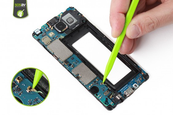 Guide photos remplacement nappe connecteur de charge Samsung Galaxy A5 (Etape 30 - image 2)