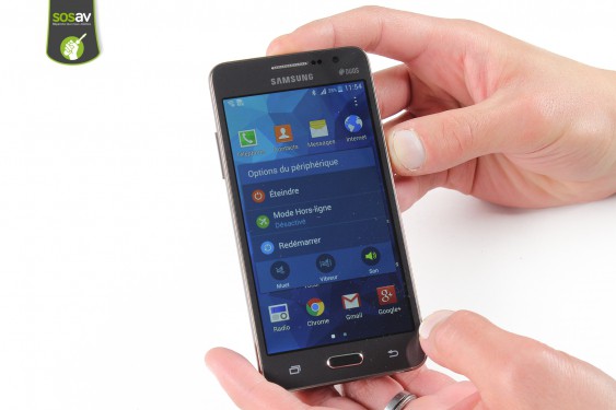 Guide photos remplacement châssis interne Samsung Galaxy Grand Prime (Etape 1 - image 2)