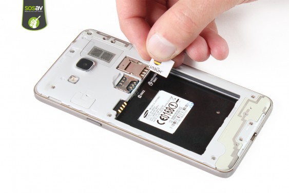 Guide photos remplacement carte sim Samsung Galaxy Grand Prime (Etape 5 - image 3)