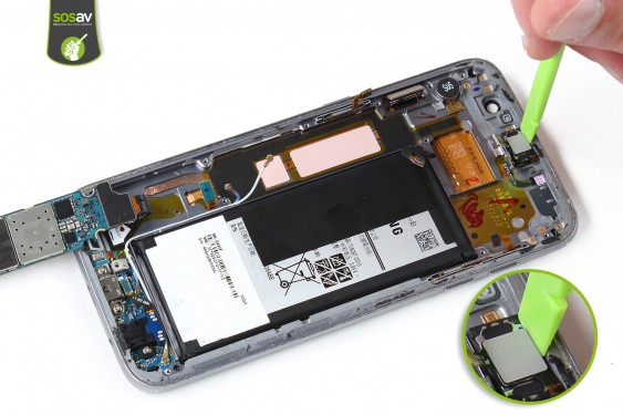 Guide photos remplacement haut-parleur interne Samsung Galaxy S7 Edge (Etape 21 - image 1)