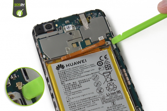Guide photos remplacement câble d'interconnexion Huawei Y7 2018 (Etape 12 - image 3)