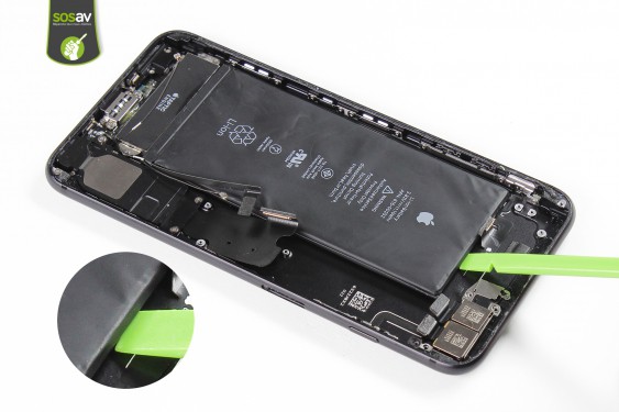 Guide photos remplacement nappe power, vibreur, volume, flash et micro externe iPhone 7 Plus (Etape 27 - image 1)