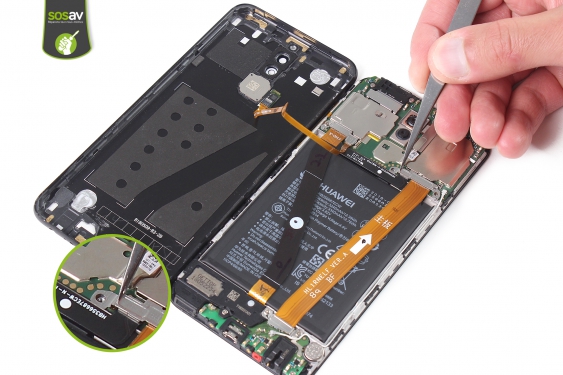 Guide photos remplacement nappe connecteur de charge Huawei Mate 10 lite (Etape 8 - image 1)