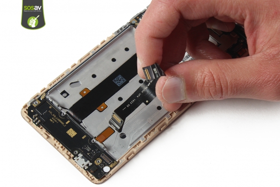 Guide photos remplacement nappe de liaison connecteur de charge Redmi Note 3 (Etape 16 - image 2)