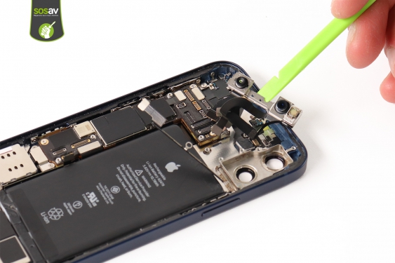Guide photos remplacement nappe flash & micro secondaire iPhone 12 (Etape 18 - image 3)