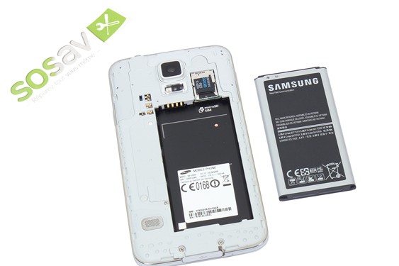 Guide photos remplacement antenne bluetooth Samsung Galaxy S5 (Etape 5 - image 1)