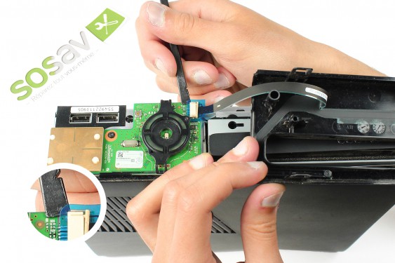 Guide photos remplacement câble de liaison du disque dur Xbox 360 S (Etape 24 - image 1)