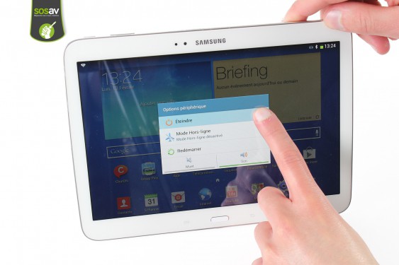 Guide photos remplacement capteur de luminosité Galaxy Tab 3 10.1 (Etape 1 - image 2)