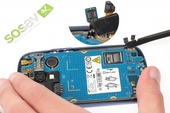 Guide photos remplacement lecteur micro sd Samsung Galaxy S3 mini (Etape 7 - image 4)