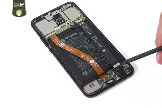 Guide photos remplacement nappe de liaison connecteur de charge Huawei Mate 20 Lite (Etape 15 - image 2)