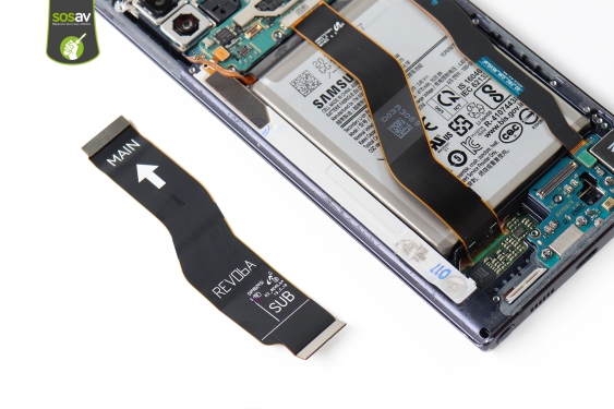 Guide photos remplacement nappe de liaison connecteur de charge principale Galaxy Note 10+ (Etape 14 - image 1)