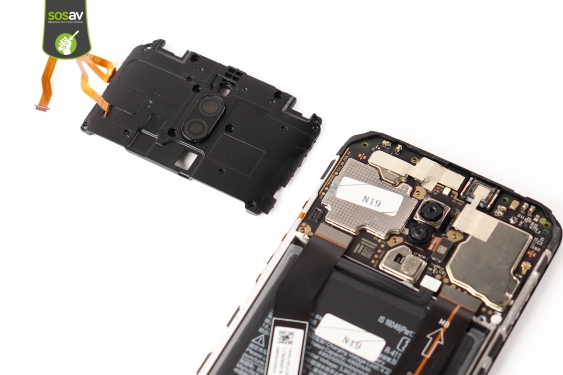 Guide photos remplacement nappe de liaison connecteur de charge Xiaomi Redmi 8 (Etape 10 - image 4)
