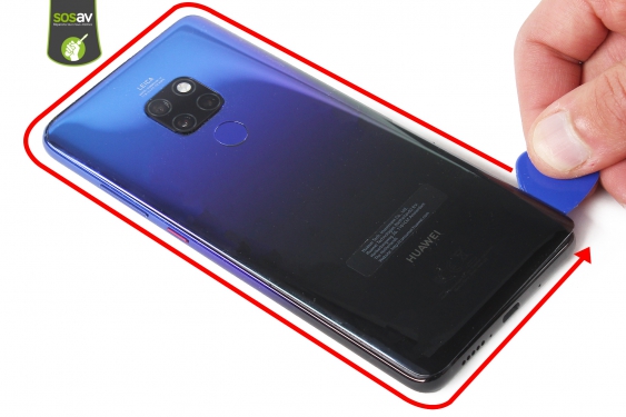 Guide photos remplacement batterie Huawei Mate 20 (Etape 5 - image 4)