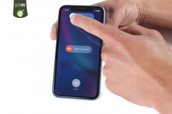 Guide photos remplacement lecteur sim iPhone XR (Etape 1 - image 2)